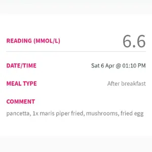 Microwaved and fried potato with fried egg โ gestational diabetes breakfast