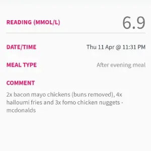 McDonald's chicken burger without top bun โ gestational diabetes hack
