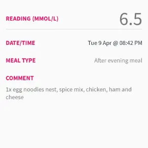 Shin Ramyun packet noodles with egg noodles and protein โ gestational diabetes meal
